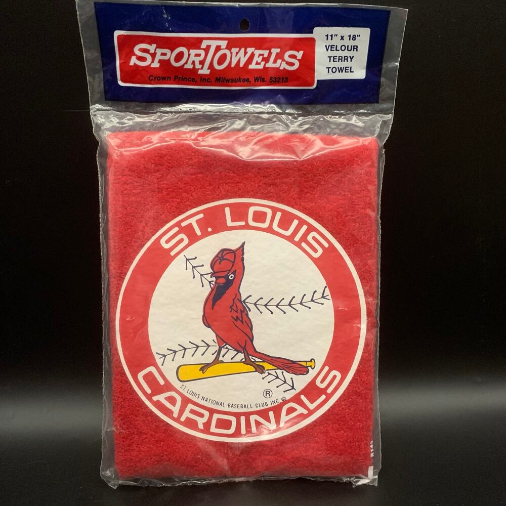 NEW Vintage SporTowels St. Louis Cardinals 11” x 18” Velour Terry Rally Towel - Picture 6 of 9